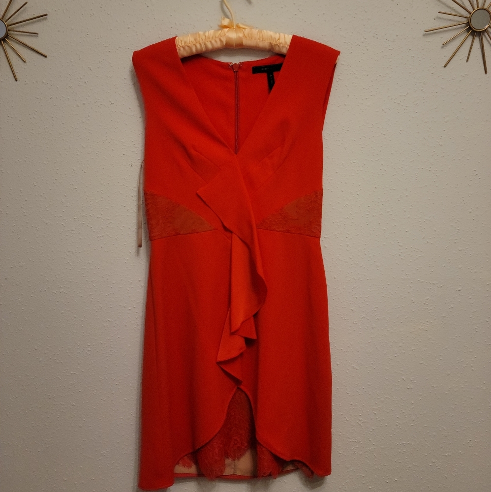 BCBG red lace dress